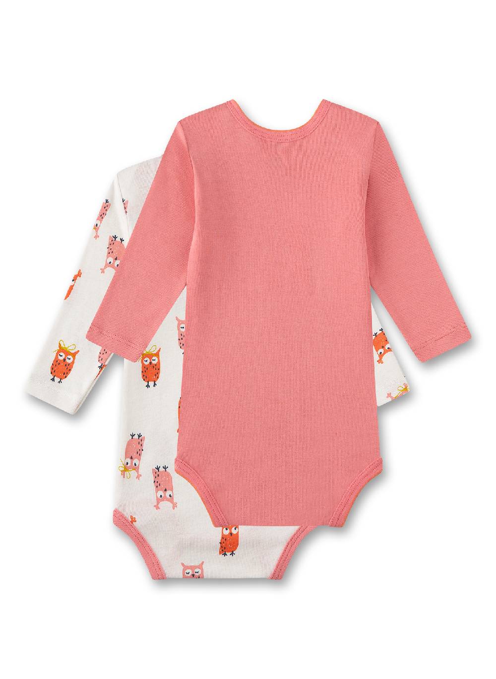 Sanetta Baby-Body Langarm (Doppelpack) Eule