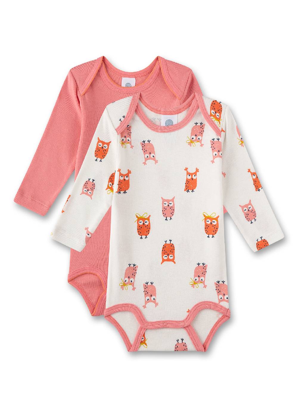 Sanetta Baby-Body langarm (Doppelpack) Eule