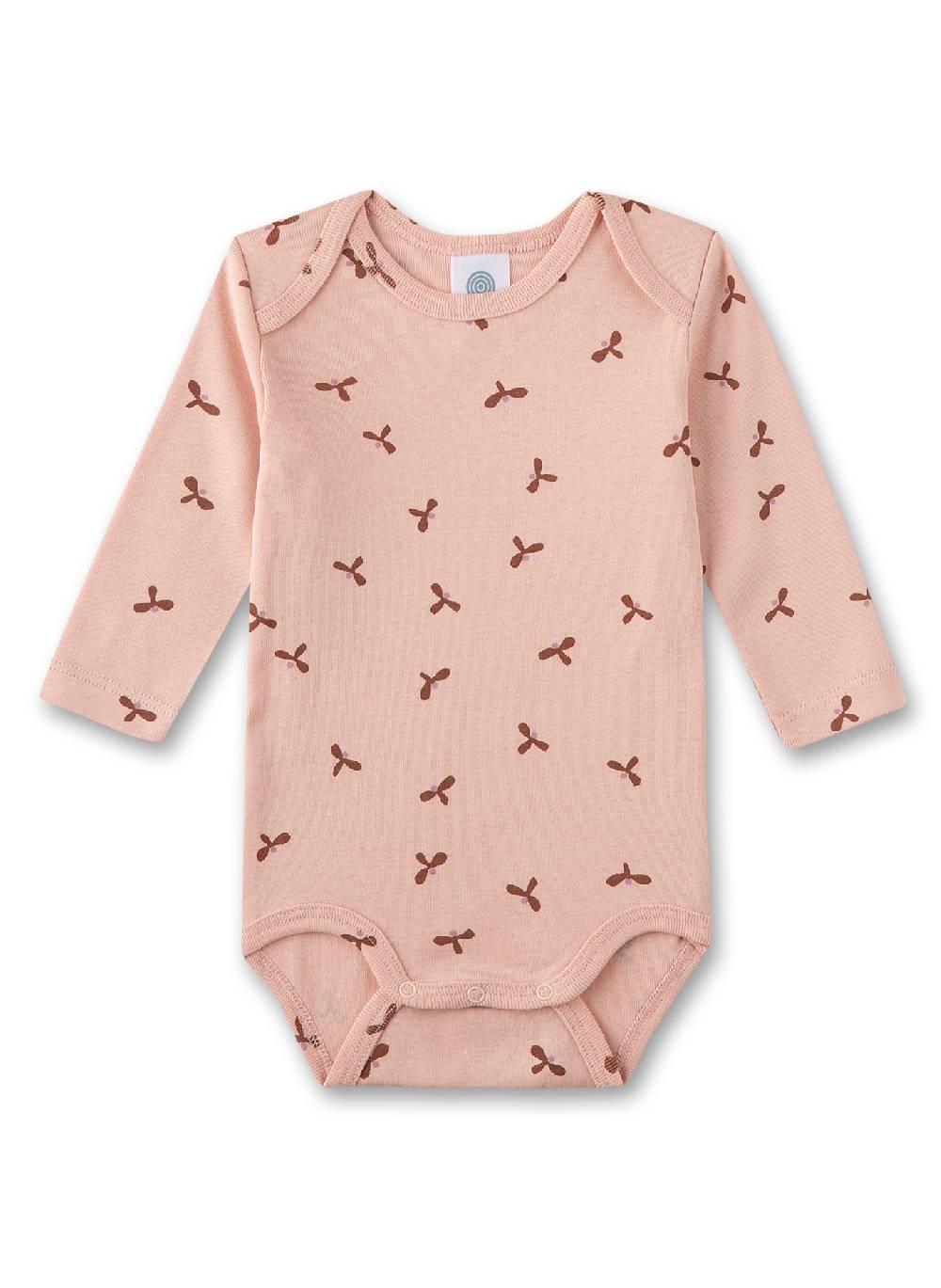 Sanetta Baby-Body Langarm (Dreierpack) Beige