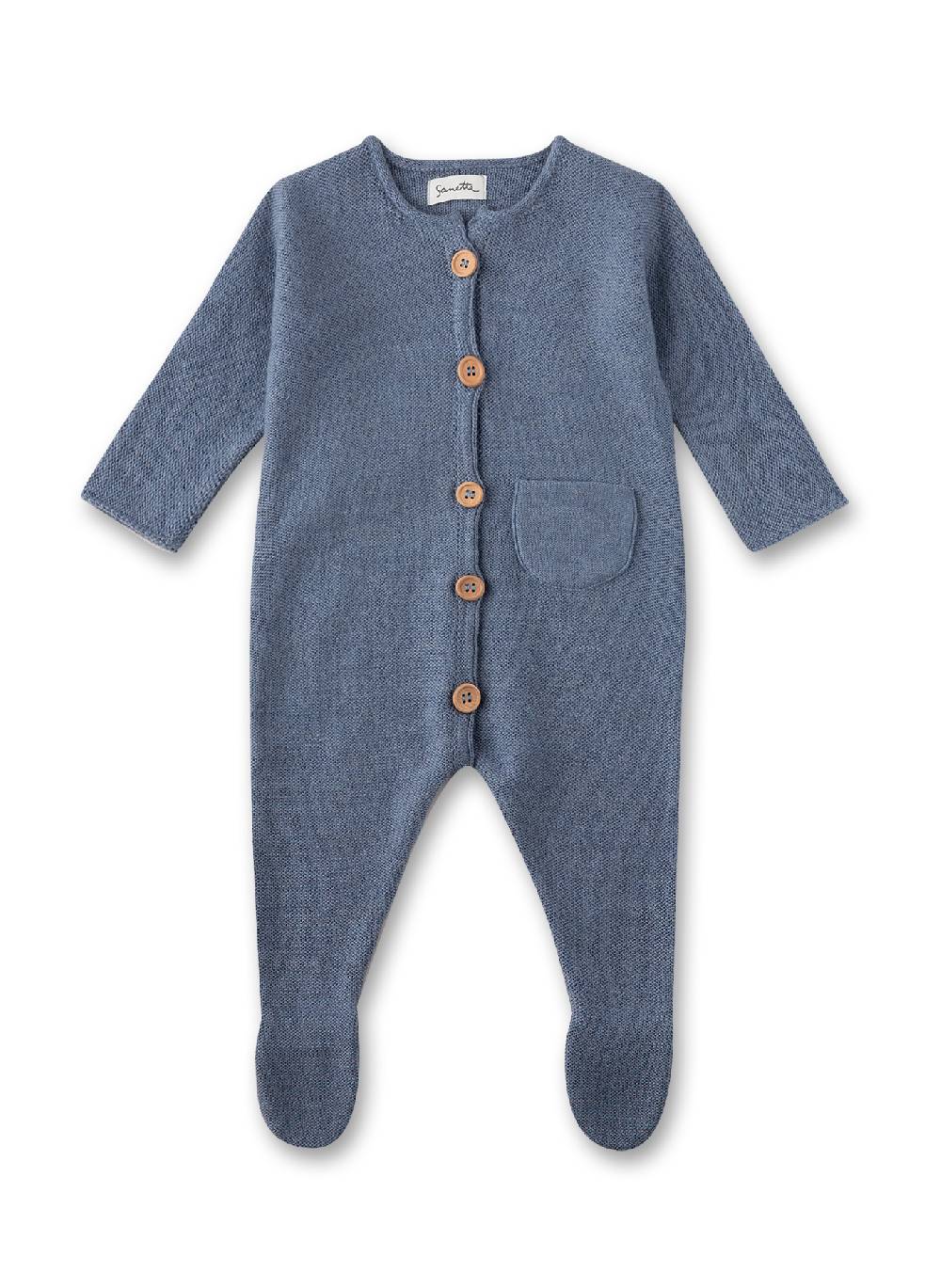 Sanetta Baby-Overall Blau aus Wolle