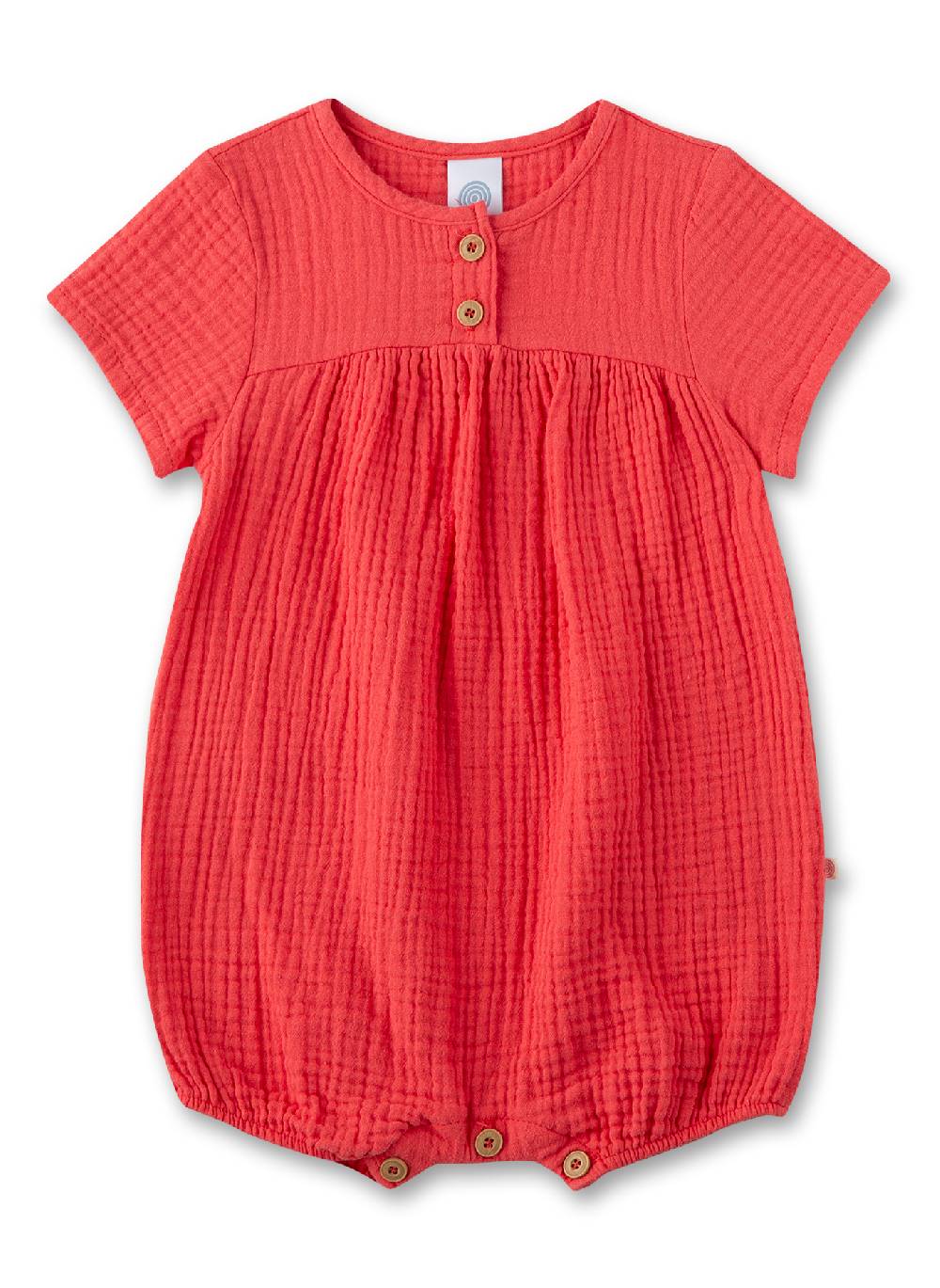Sanetta Baby-Overall Rot aus Musselin