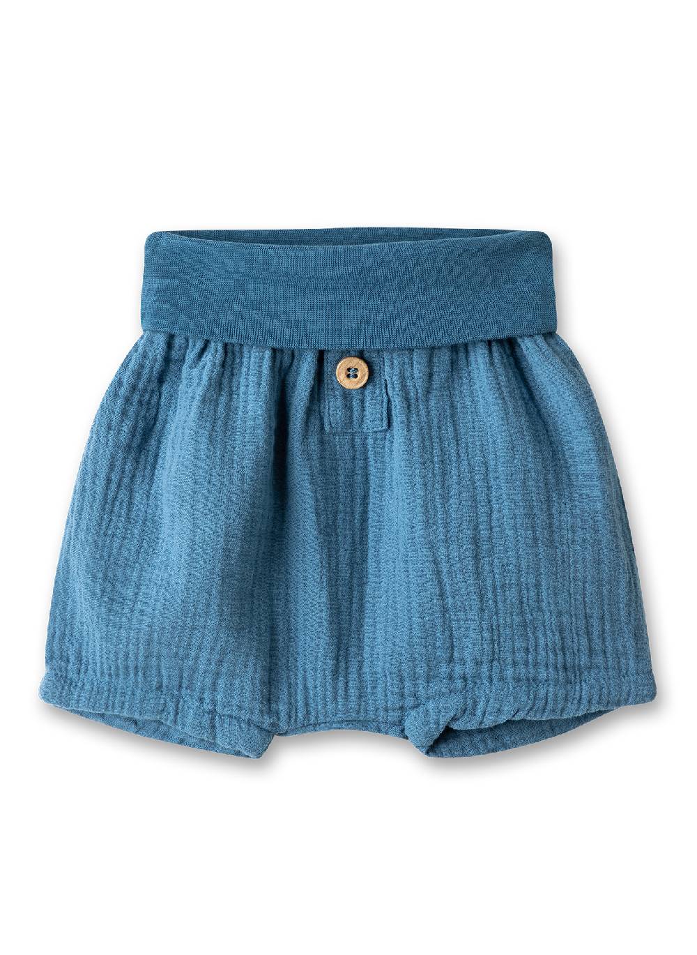 Sanetta Baby-Shorts Blau aus Musselin