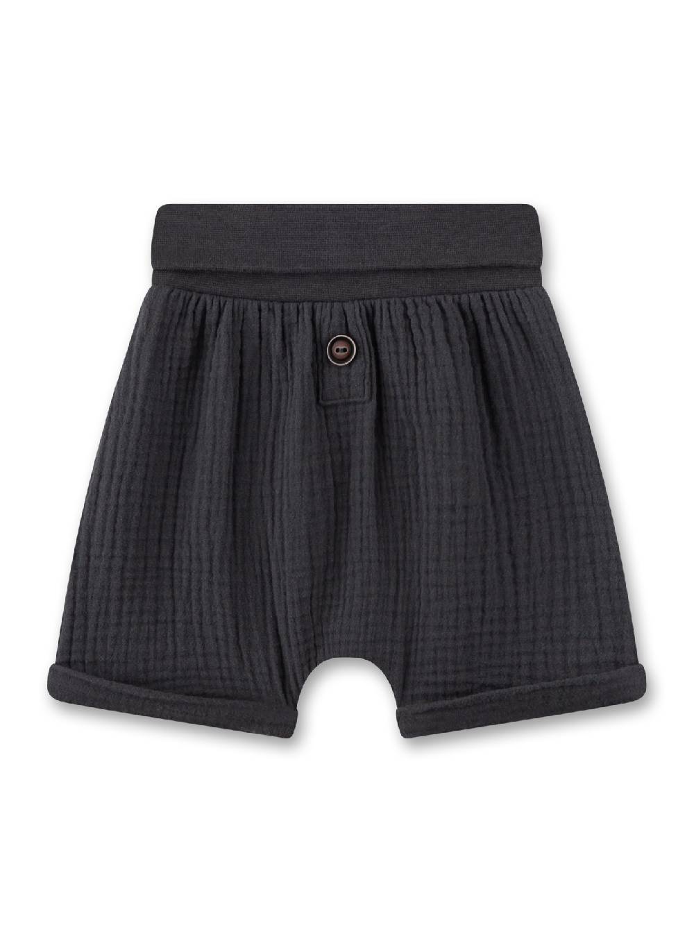 Sanetta Baby-Shorts Grau aus Musselin