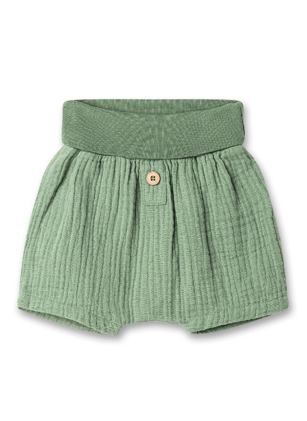 Sanetta Baby-Shorts Grün aus Musselin