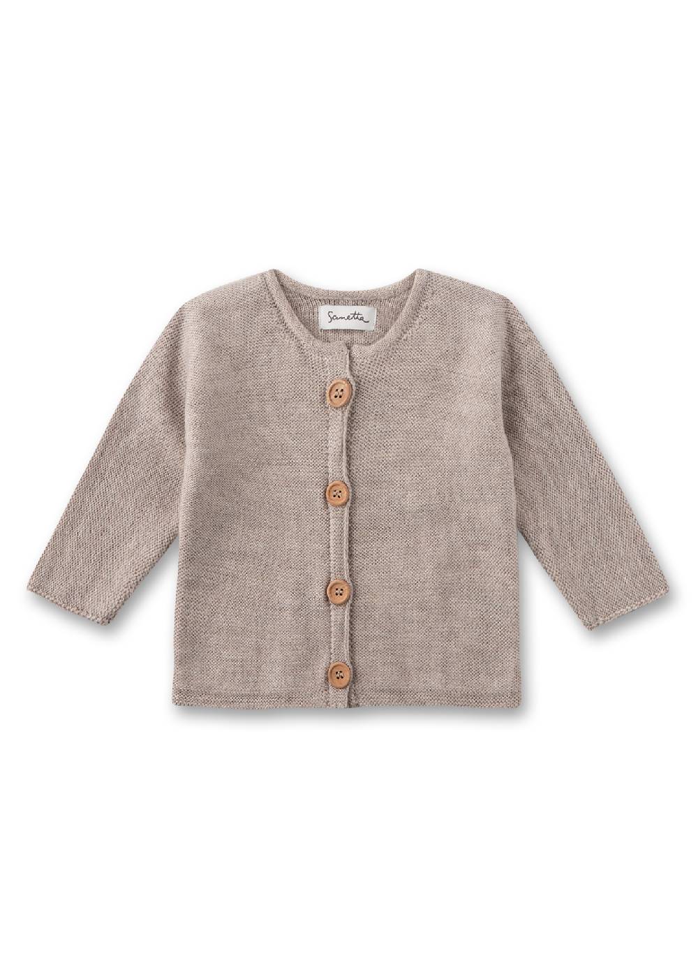 Sanetta Baby-Strickjacke Beige aus Wolle