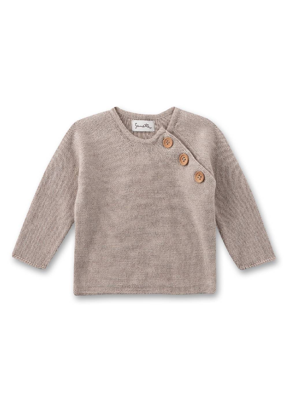 Sanetta Baby-Strickpullover Beige aus Wolle