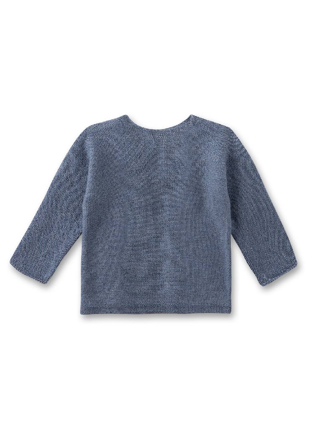 Sanetta Baby-Strickpullover Blau Aus Wolle