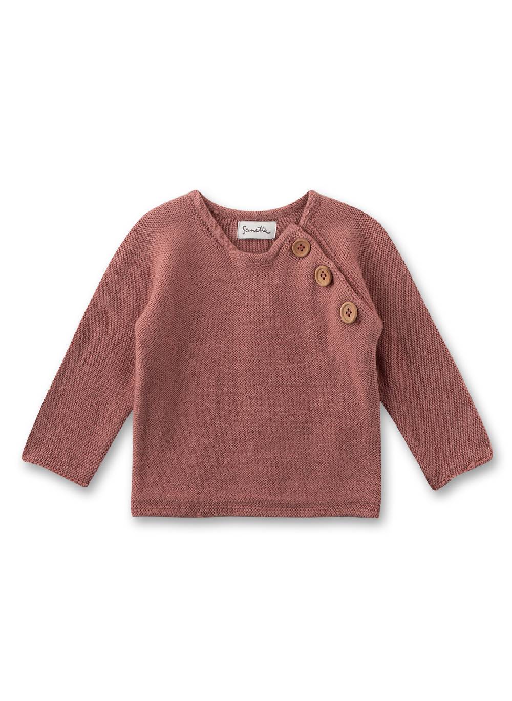 Sanetta Baby-Strickpullover Rosa aus Wolle