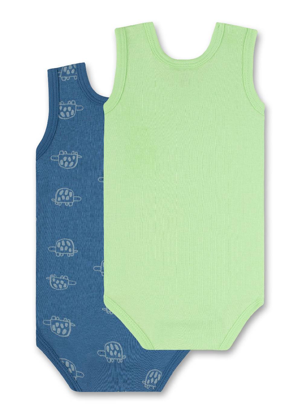 Sanetta Body ärmellos (Doppelpack) Blau Und Grün
