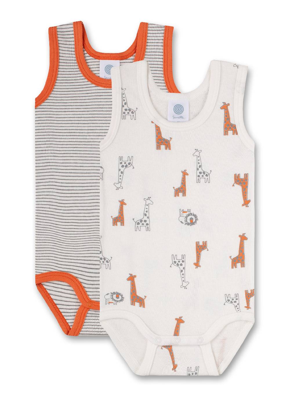 Sanetta Body ärmellos (Doppelpack) Off-White