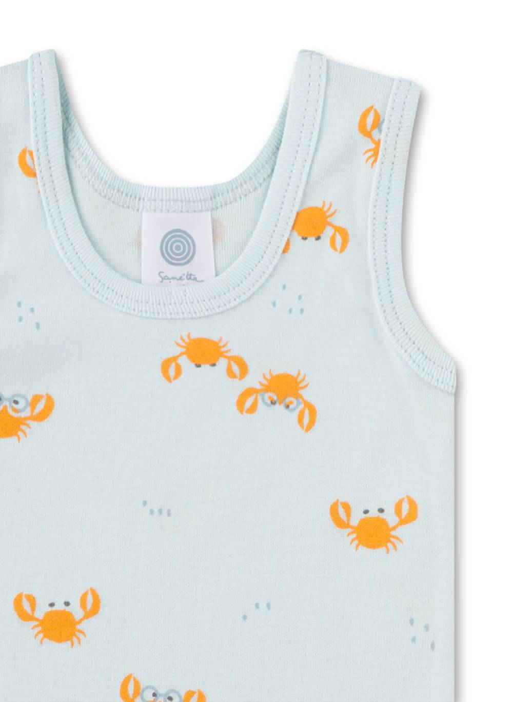 Sanetta Body ärmellos Hellblau