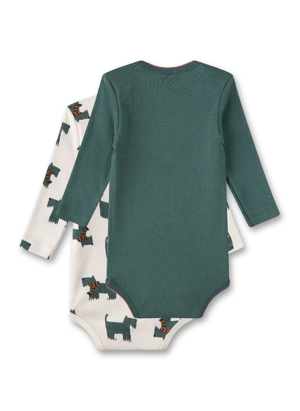 Sanetta Body (Doppelpack) Off-White & Grün