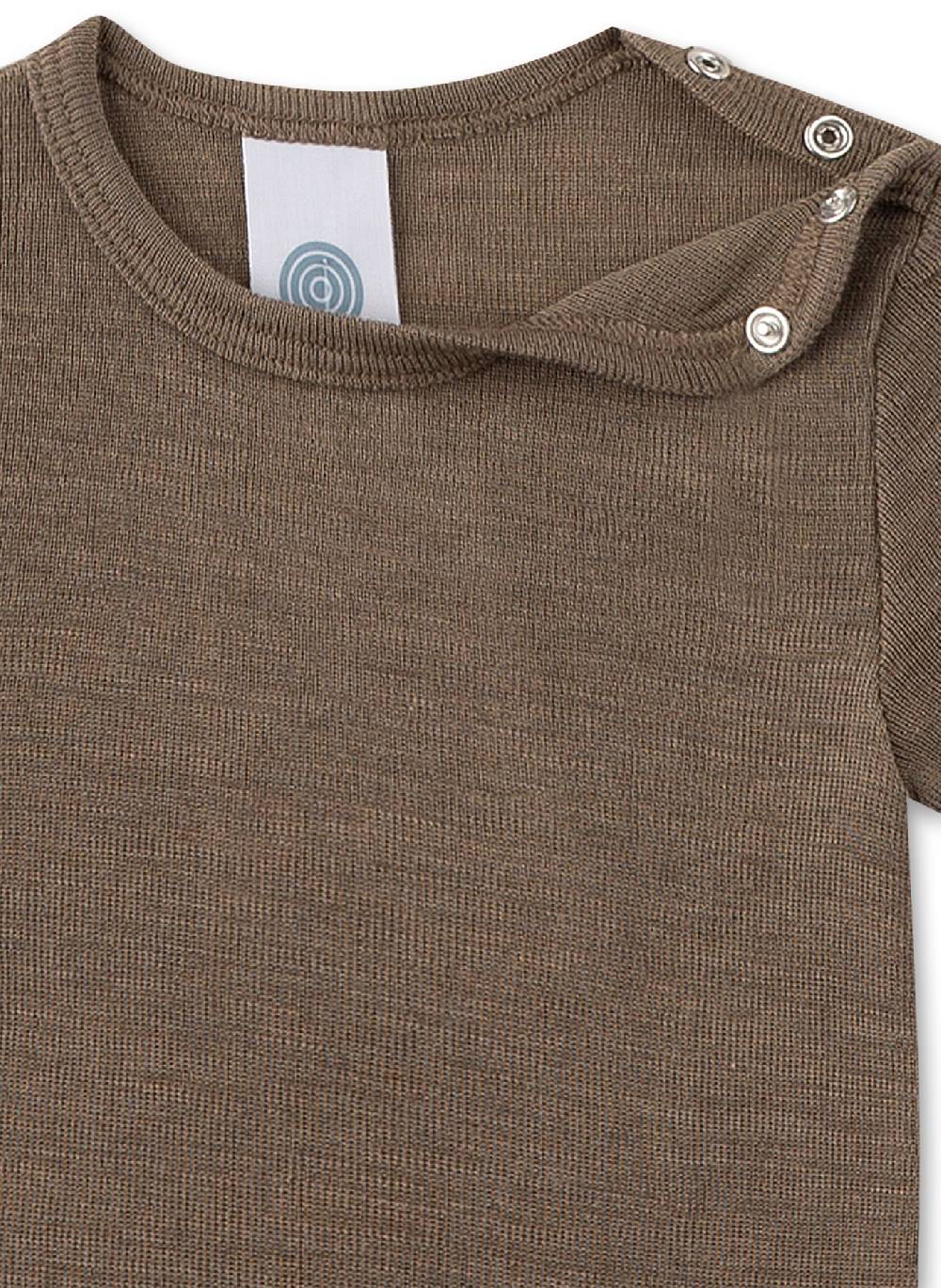 Sanetta Body Halbarm Beige Aus Wolle & Seide