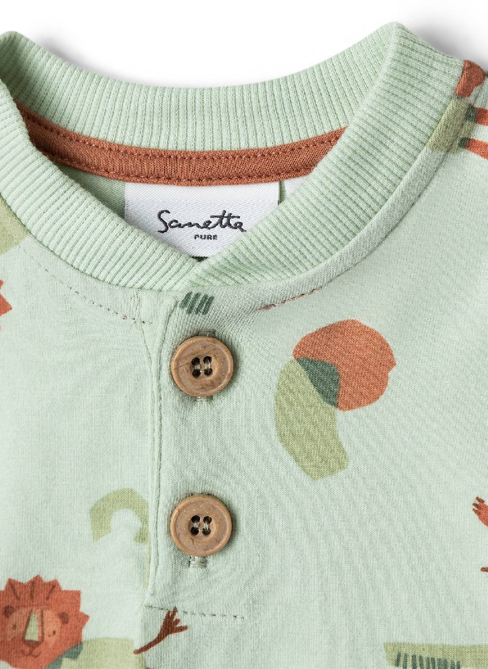 Sanetta Body Kurzarm Grün