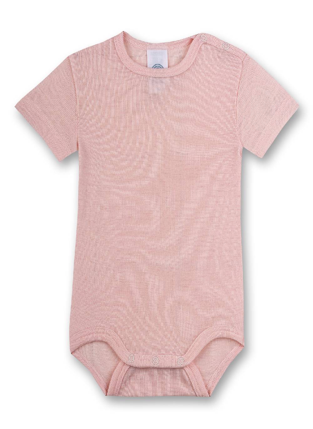 Sanetta Body kurzarm Rosa aus Wolle