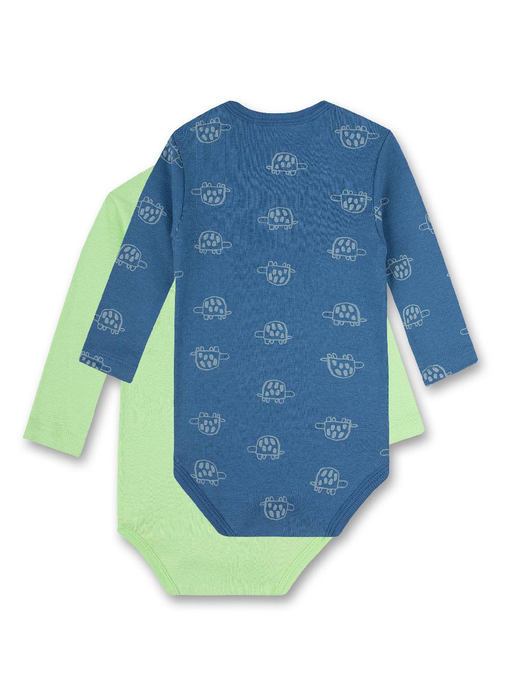 Sanetta Body Langarm (Doppelpack) Blau Und Grün