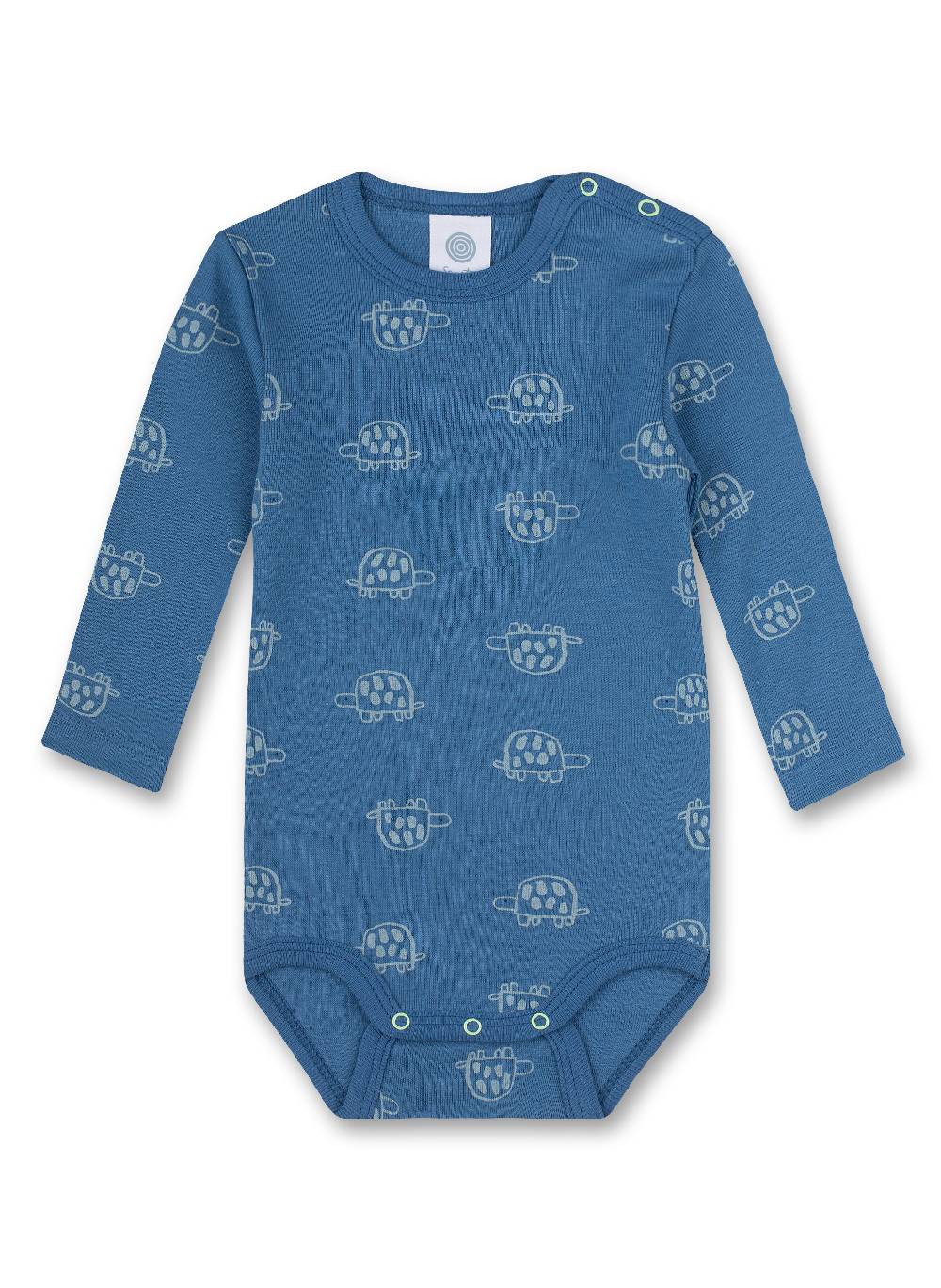 Sanetta Body langarm (Doppelpack) Blau und Grün
