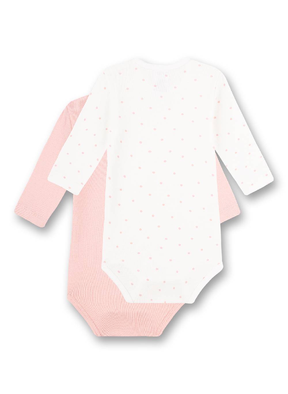 Sanetta Body Langarm (Doppelpack) Rosa Und Weiß