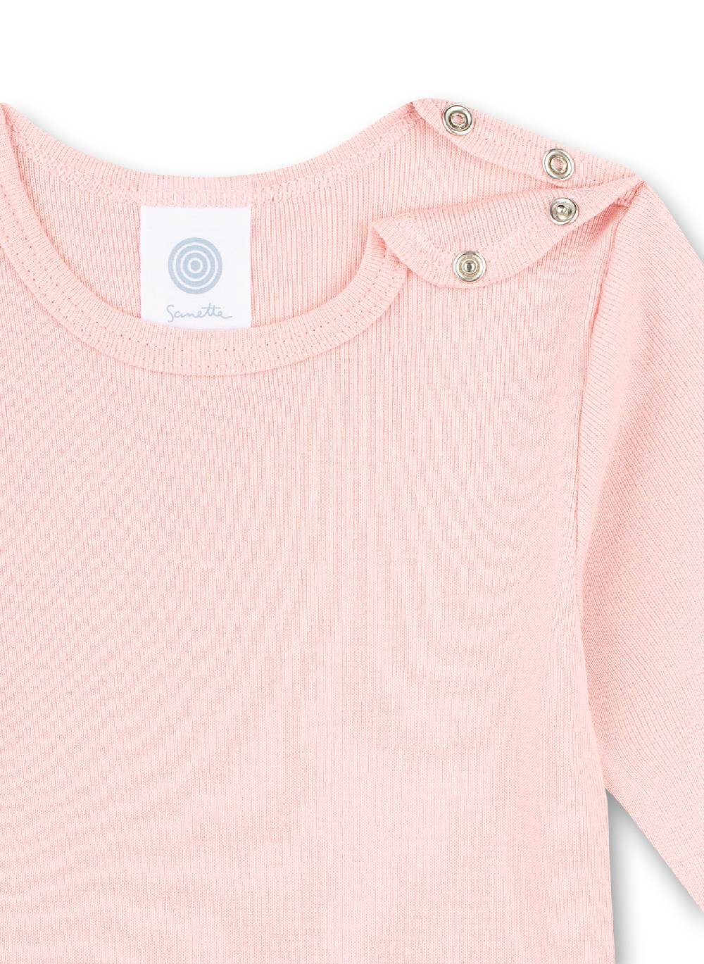 Sanetta Body Langarm (Doppelpack) Rosa Und Weiß