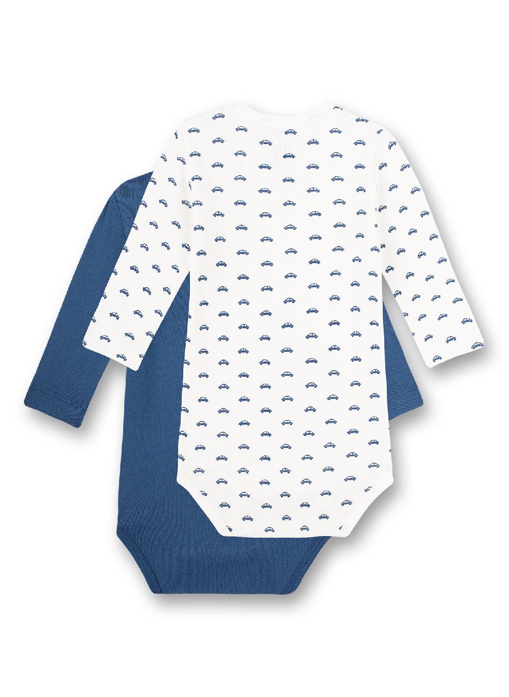 Sanetta Body Langarm (Doppelpack) Weiß Und Blau