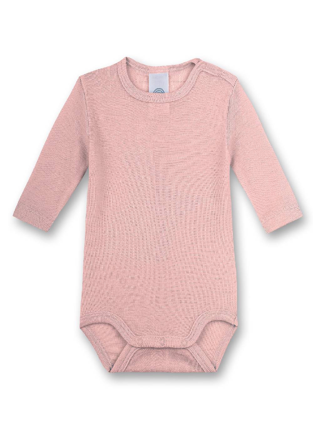 Sanetta Body langarm Rosa aus Wolle