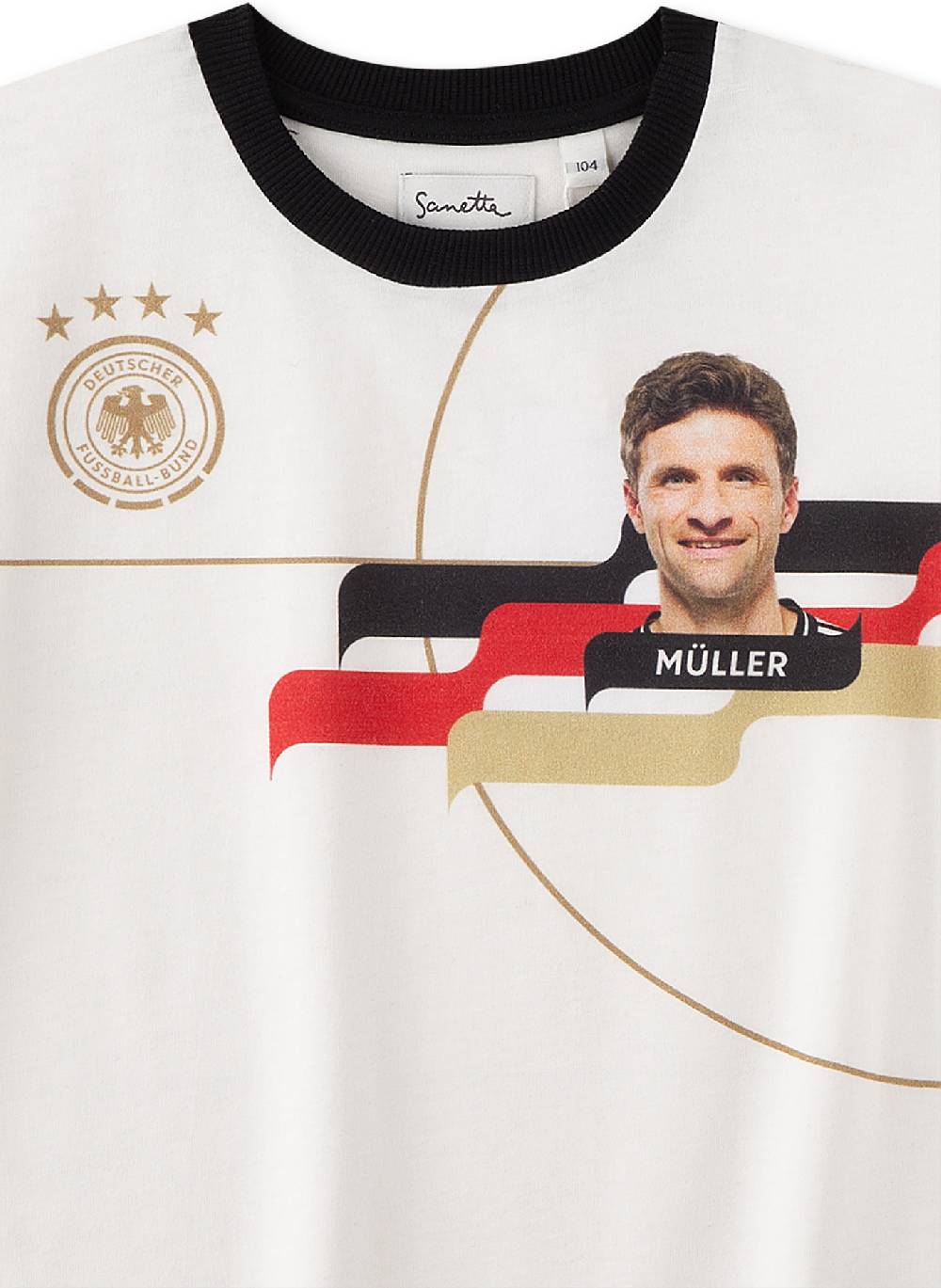 Sanetta DFB-Fanshirt Müller Off-White
