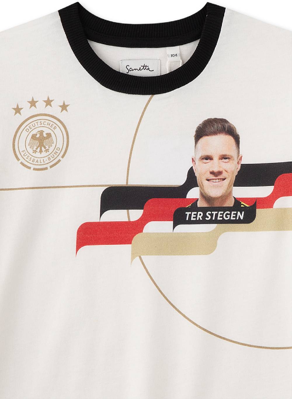 Sanetta DFB-Fanshirt Ter Stegen Off-White