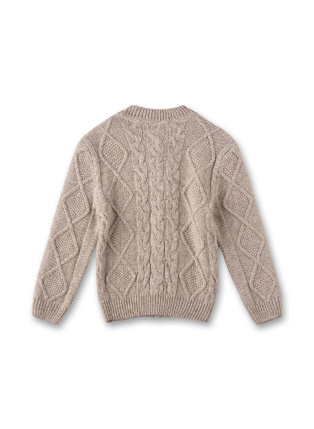 Sanetta Flachstrick-Cardigan Beige