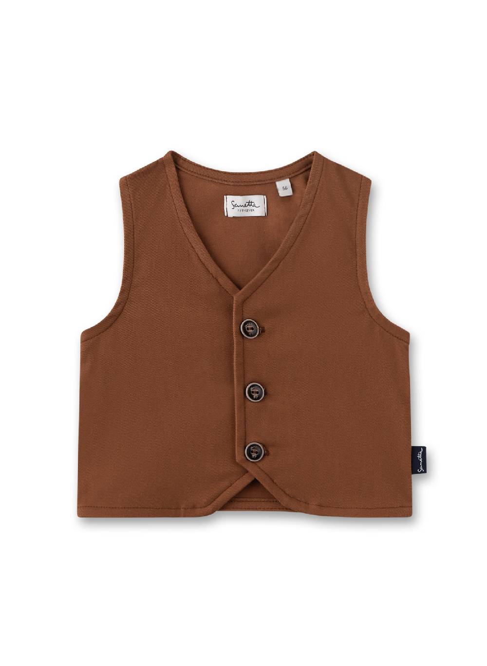 Sanetta Jungen-Anzugweste Braun