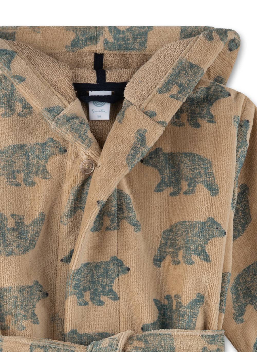 Sanetta Jungen-Bademantel Beige