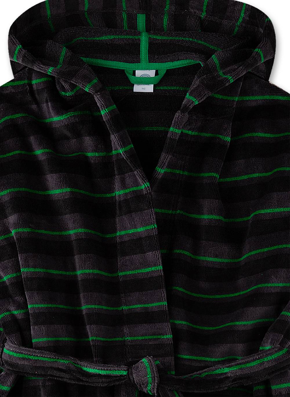 Sanetta Jungen-Bademantel Dunkelgrau