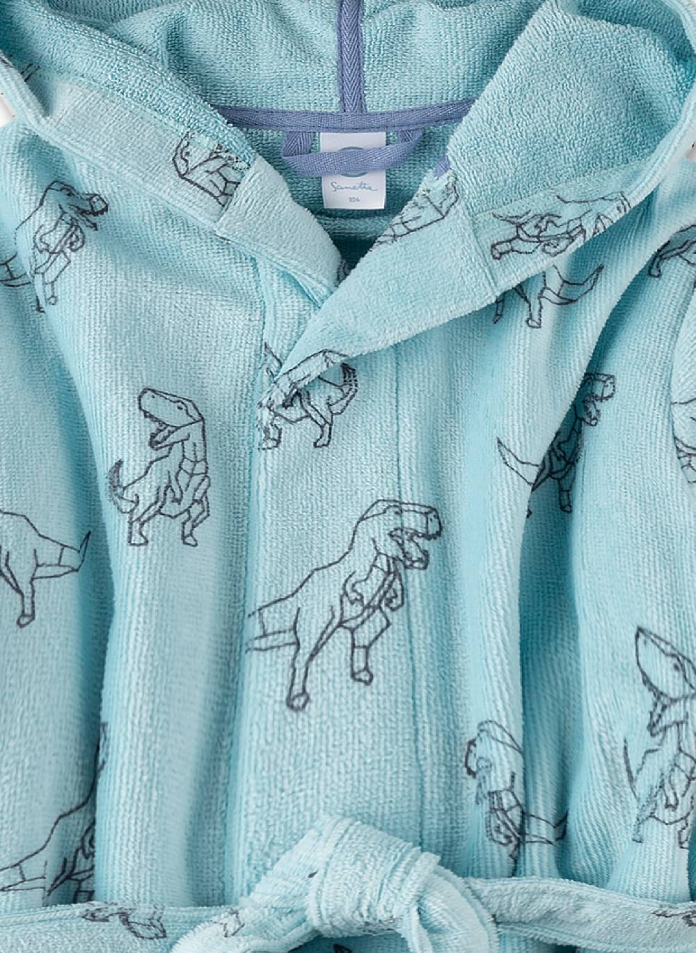 Sanetta Jungen-Bademantel Hellblau