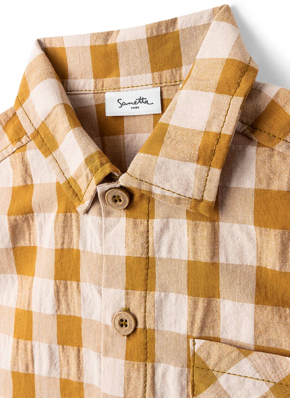 Sanetta Jungen-Hemd Beige