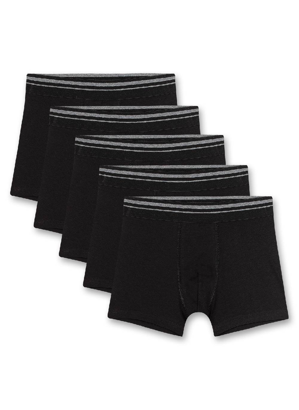 Sanetta Jungen-Hipshorts (5er-Pack) Schwarz