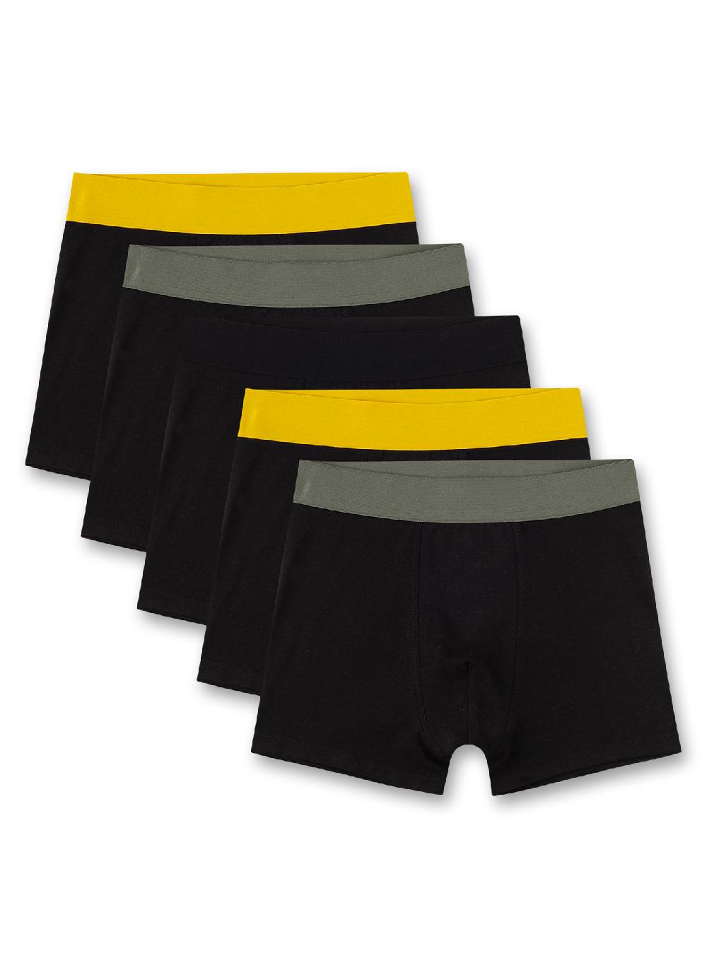 Sanetta Jungen-Hipshorts (5er-Pack) Schwarz
