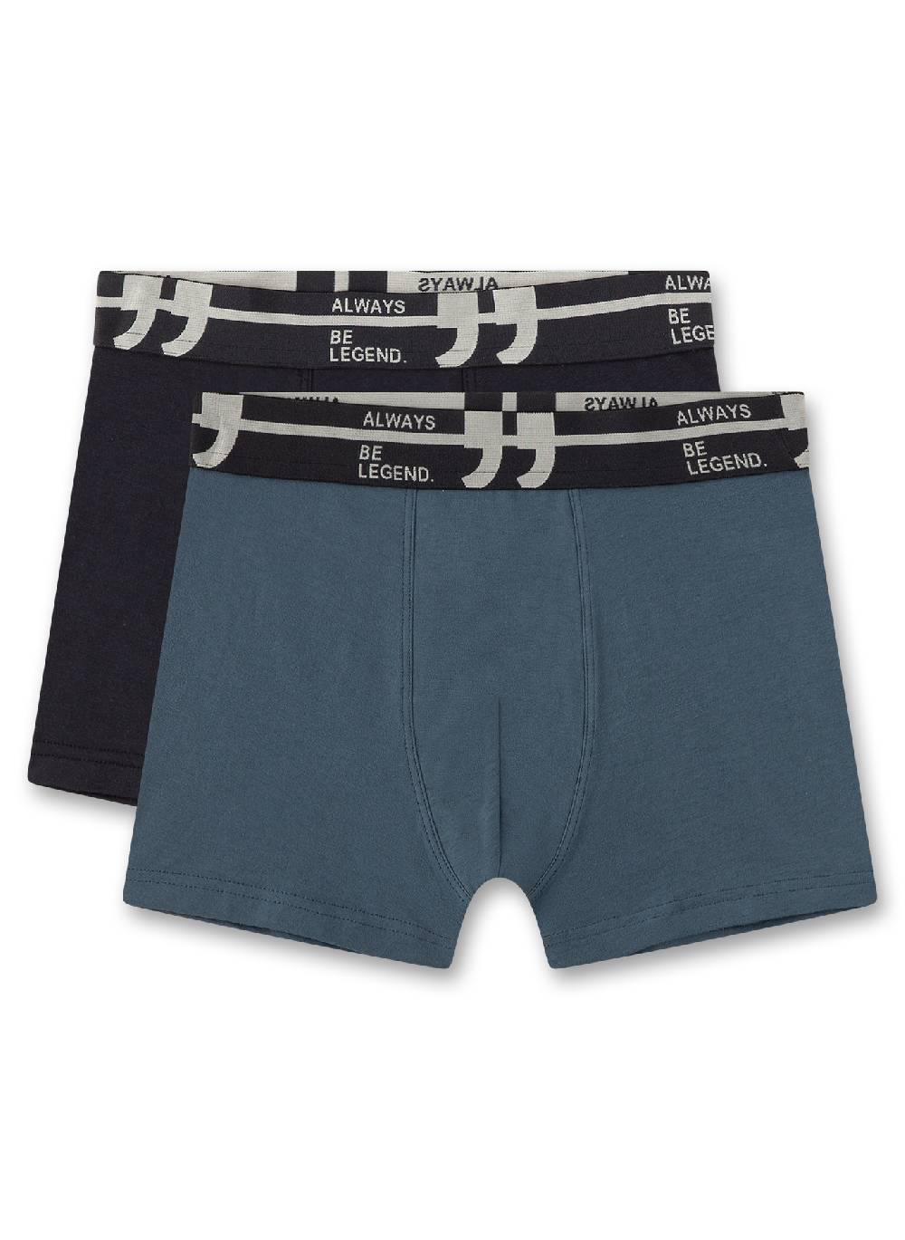Sanetta Jungen-Hipshorts (Doppelpack) Dunkelgrau
