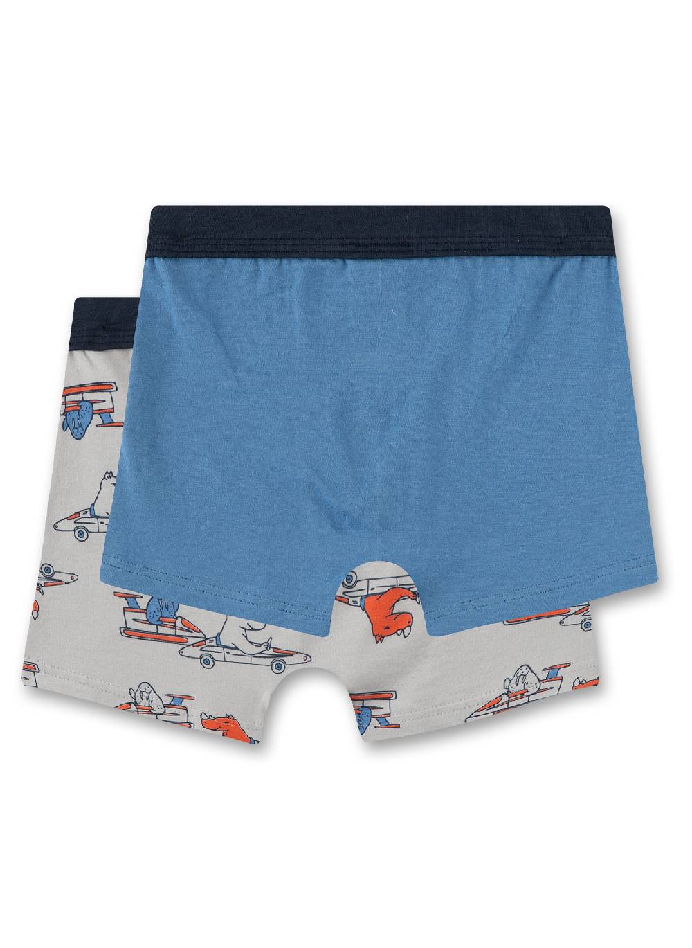 Sanetta Jungen-Hipshorts (Doppelpack) Grau & Blau