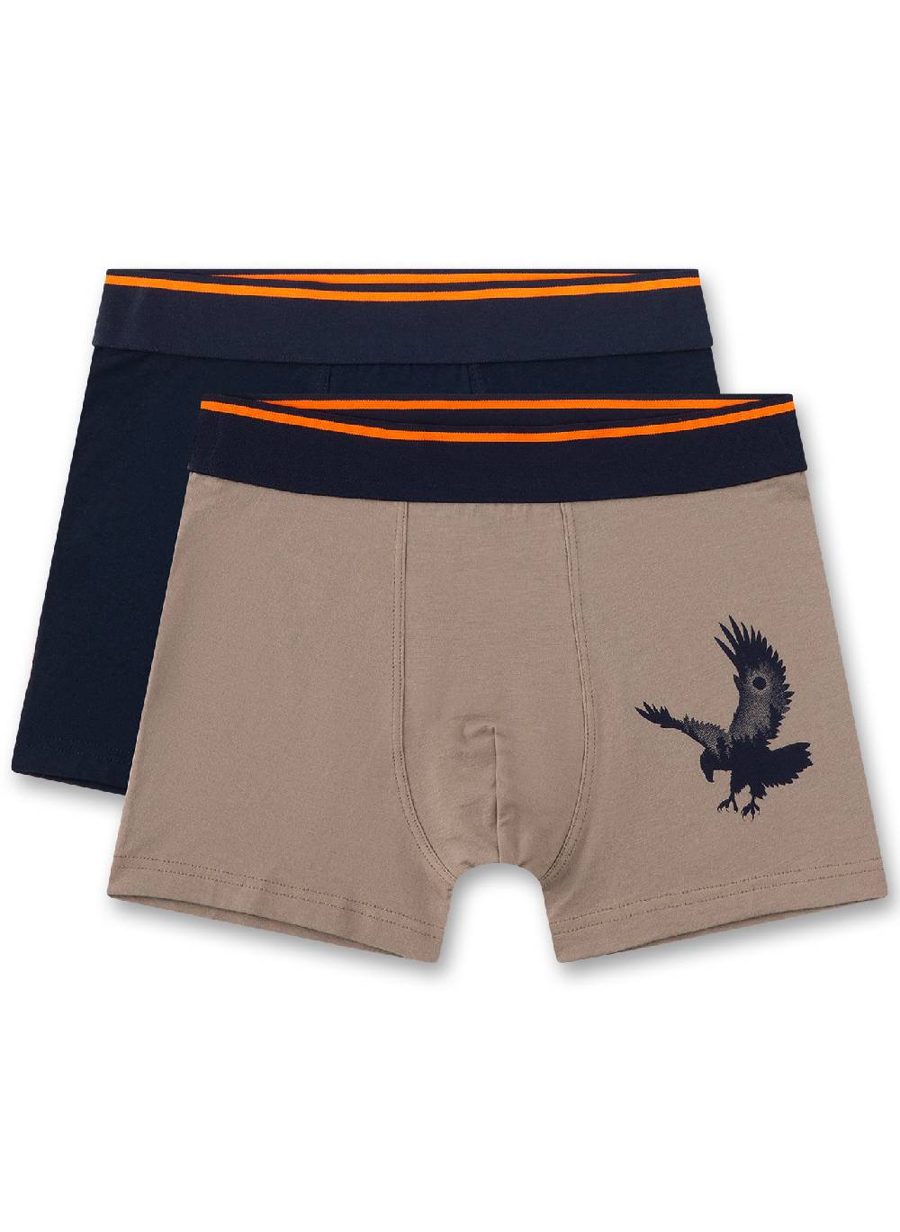 Sanetta Jungen-Hipshorts (Doppelpack) in Braun