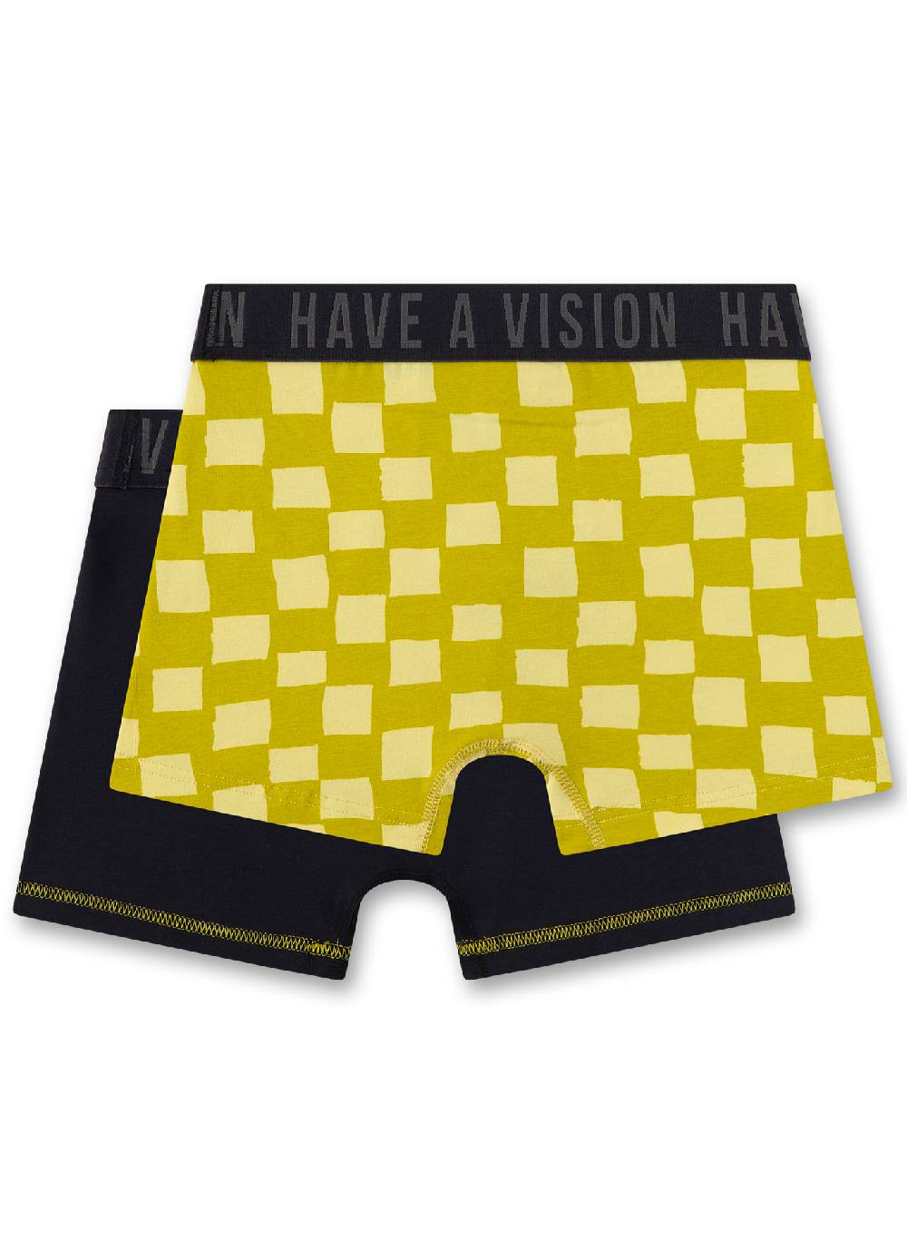 Sanetta Jungen-Hipshorts (Doppelpack) Schwarz & Gelb