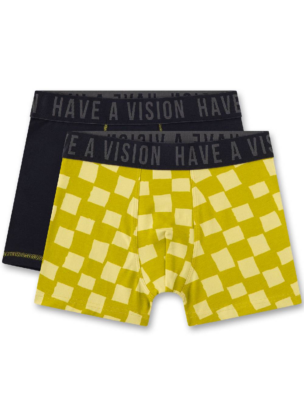 Sanetta Jungen-Hipshorts (Doppelpack) Schwarz & Gelb