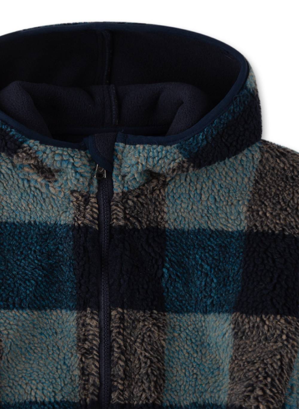 Sanetta Jungen-Jacke Blau Aus Teddyplüsch