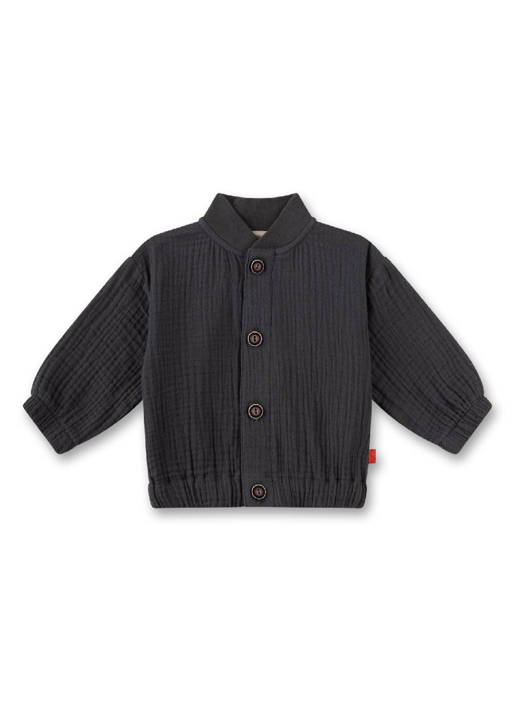 Sanetta Jungen-Jacke Grau aus Musselin