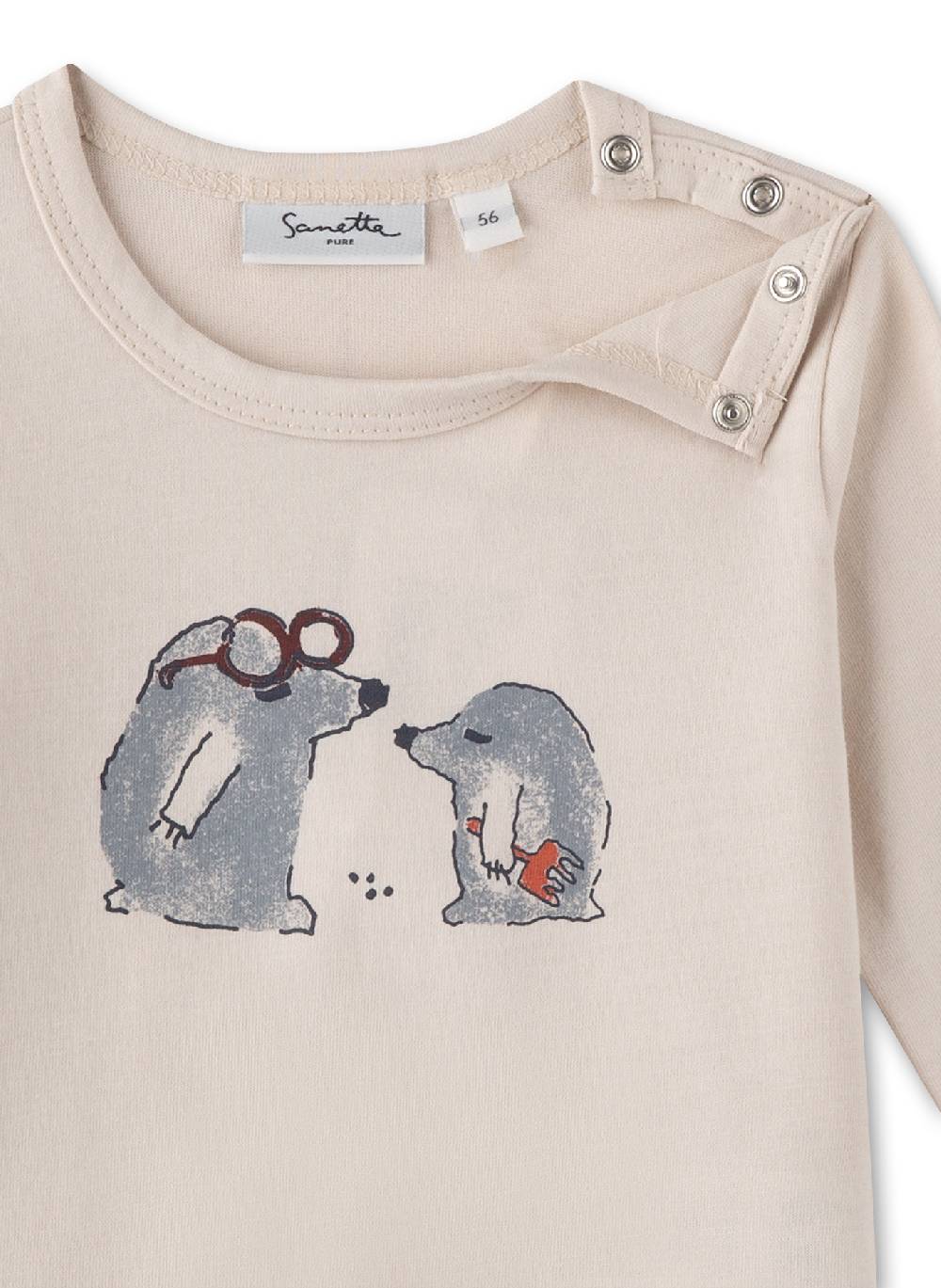 Sanetta Jungen-Langarmshirt Beige