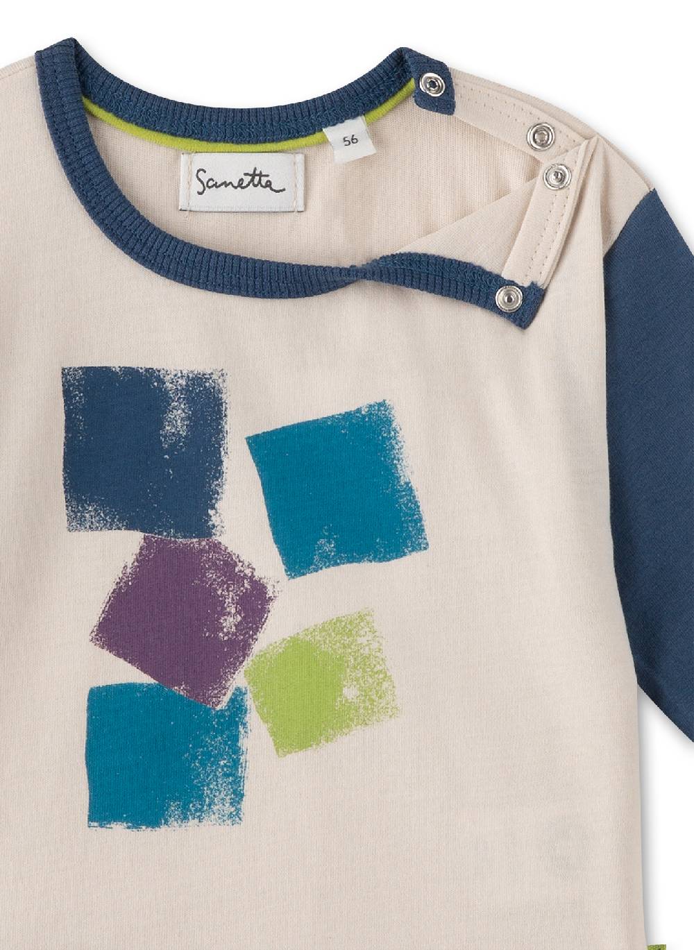 Sanetta Jungen-Langarmshirt Beige