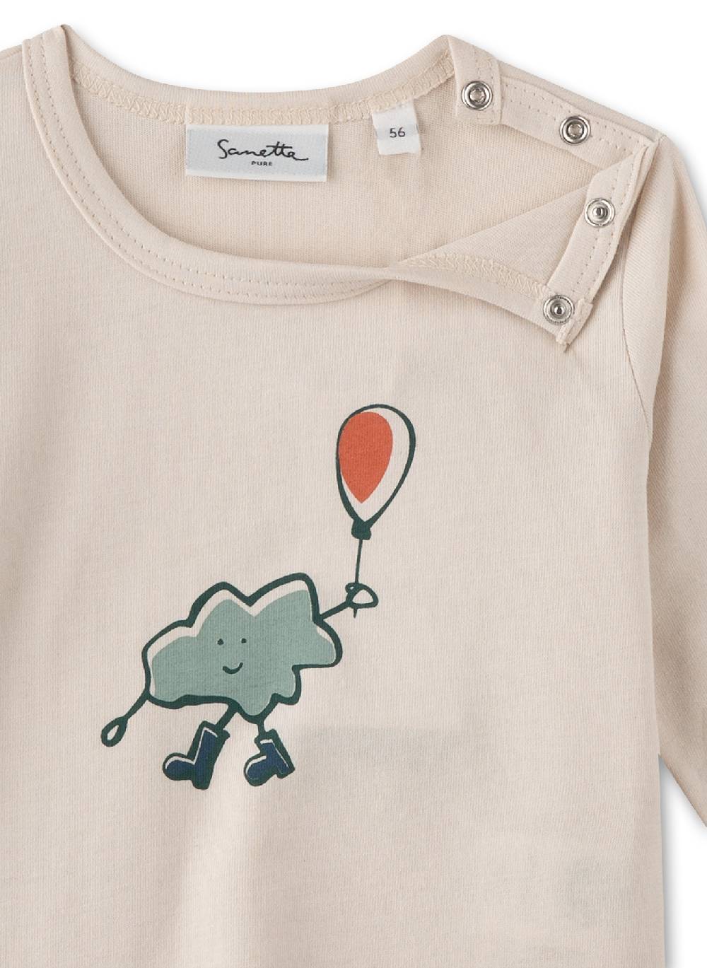 Sanetta Jungen-Langarmshirt Beige