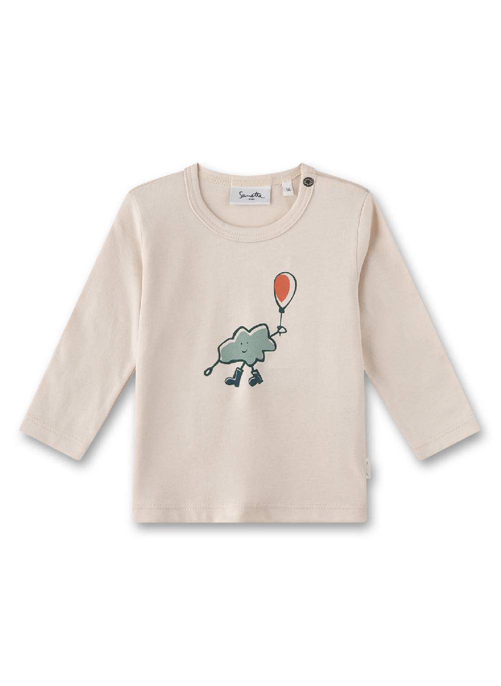Sanetta Jungen-Langarmshirt Beige