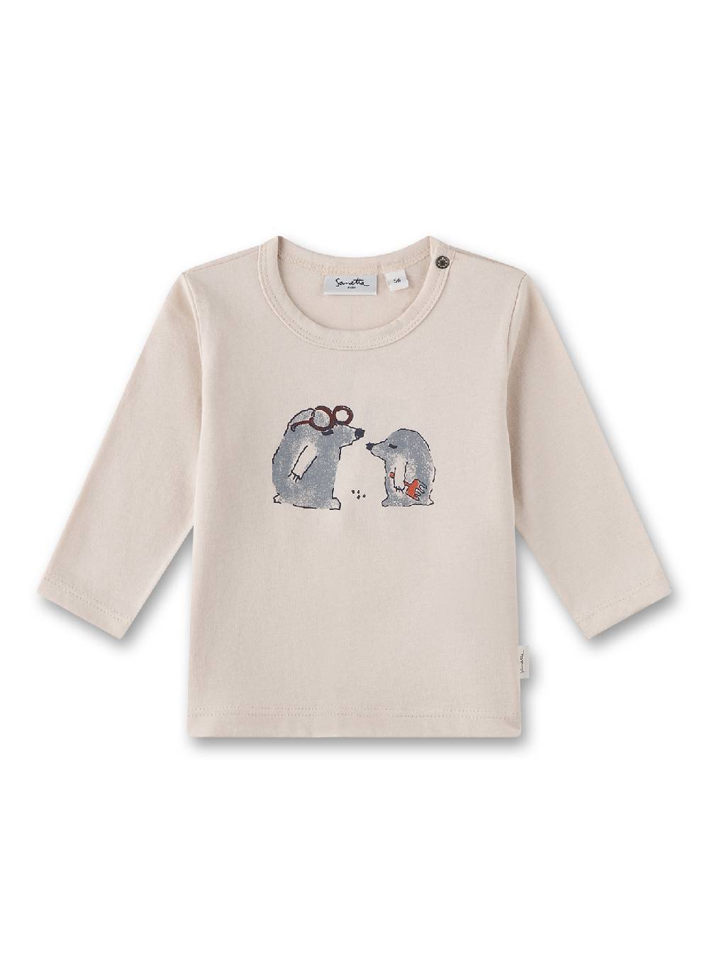 Sanetta Jungen-Langarmshirt Beige