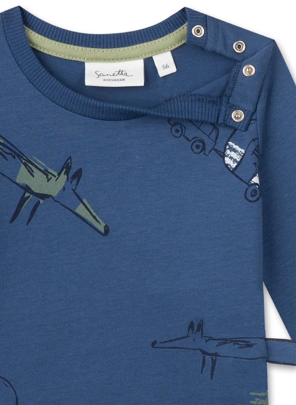 Sanetta Jungen-Langarmshirt Blau