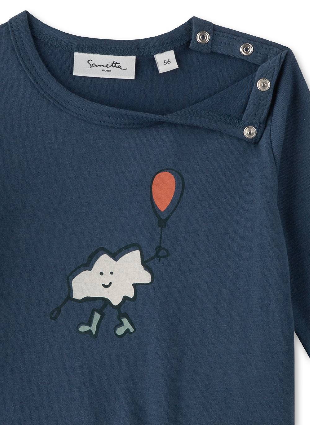 Sanetta Jungen-Langarmshirt Blau