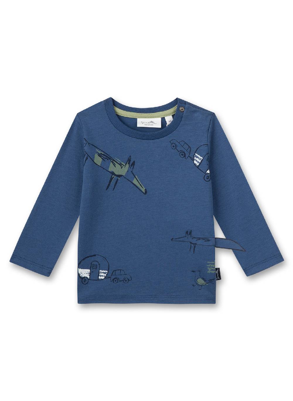 Sanetta Jungen-Langarmshirt Blau